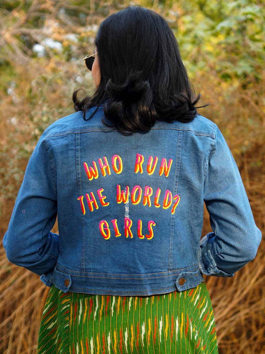 Girl power outlet jean jacket