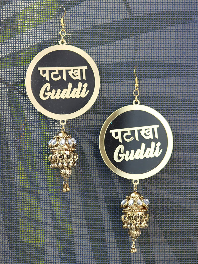 Customised Earrings (with Jhumki), completely customisable and personalised statement hand embroidered earrings from our latest wedding collection of statement and handmade earrings and jhumkas for women.