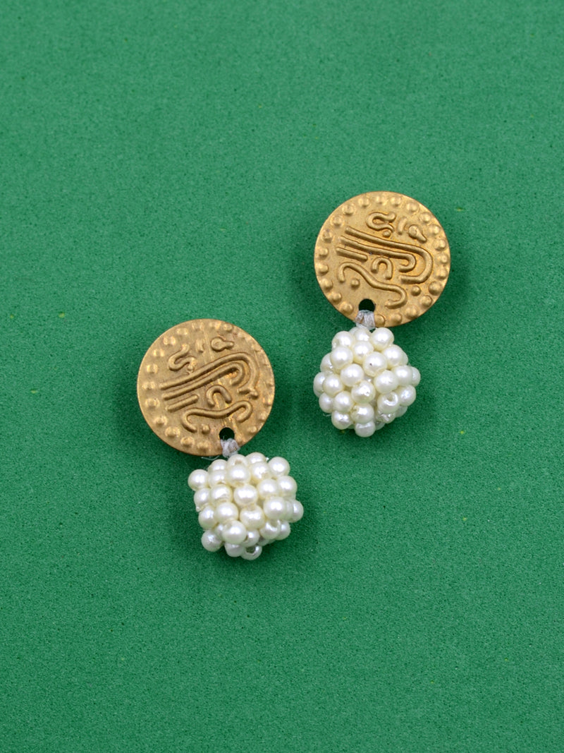 Kizzie Coin Bead Earrings