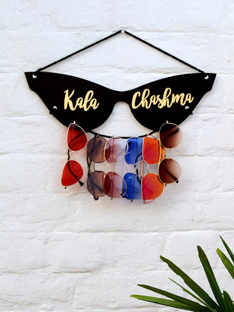 Kala Chashma Sunglasses Holder, a unique handcrafted sunglass holder from our wide range of quirky, bohemian home decor products like key holders, sunglass holders and more.