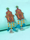 Fatima Handpainted Tassel Earrings