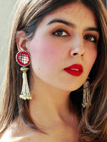 Aria Hand-Embroidered Earrings