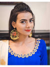 Raja Rani Hoop Earrings, a gorgeous statement earrings with ghungroo and wire detailing from our trending designer collection of hoop earrings for women online.