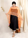 Zaida Silk Kurta Set with Silk Skirt - Black (Set of 2)