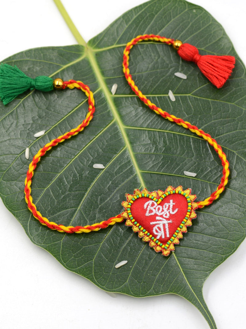 Best Bro Hand-Embroidered Rakhi