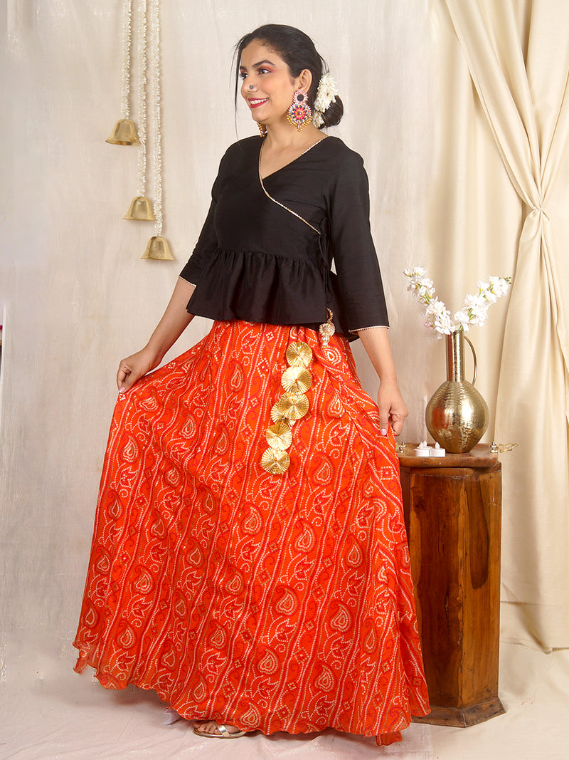 Saanjh Ethnic Top in Angrakha Style