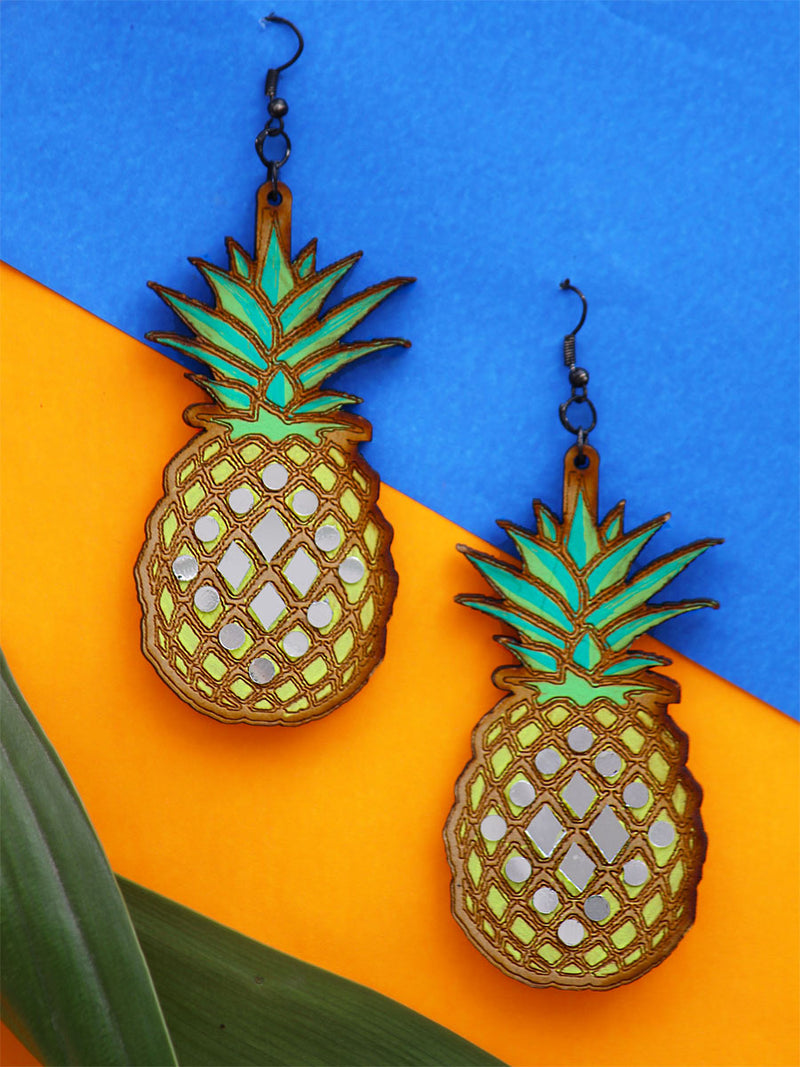 Pineapple Wooden Earrings
