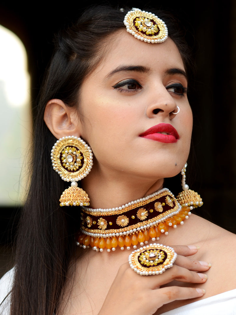 Fareeda Gota-patti Jewellery Set