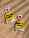 Floral Shell Banno ki Saheli - Team Bride Earrings