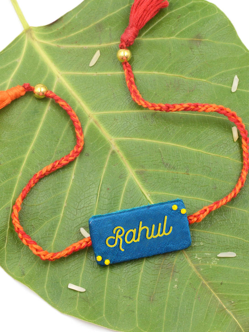 Customised Name Embroidered Rakhi