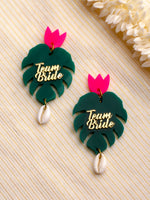 Team Bride Tropical Earrings