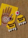 Floral Shell Banno ki Saheli Earrings