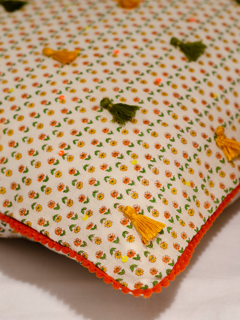 Ikigai Embroidered Cushion Cover