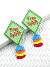 Free Spirit Embroidered Earrings