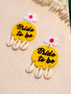 Shell Floral Bride to Be Earrings
