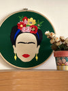 Frida Kahlo Embroidered Hoop Wall Art