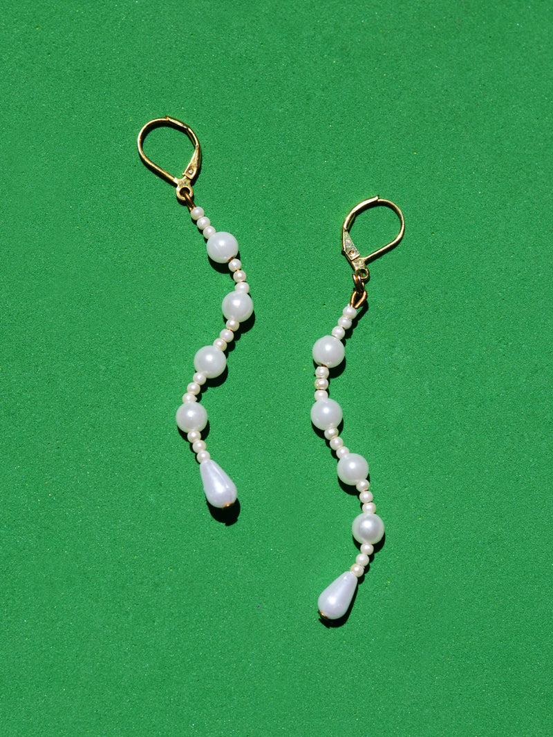 Zuri Pearl Bead Earrings